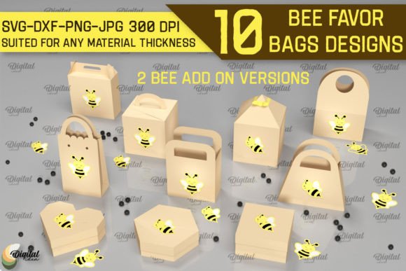 3D Bee Favor Bags Paper Cut Bundle: Creative Solutions for Every Project