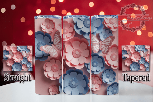 3D Butterfly Wildflower Tumbler: A Stylish Addition to Modern Drinkware