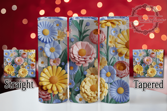 3D Carved Vibrant Floral Tumbler: A Strategic Addition to Your Drinkware Projects