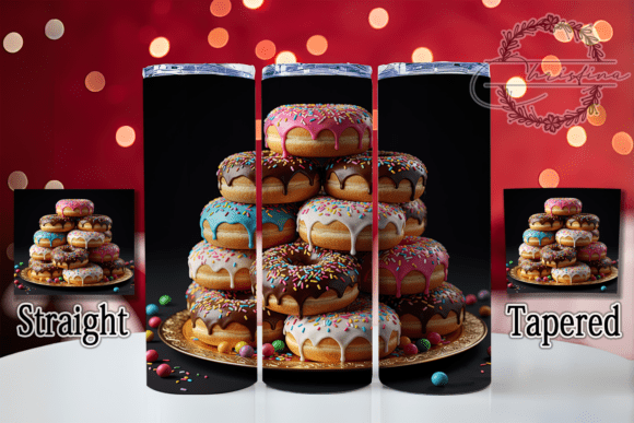 3D Colorful Donut Treat Tumbler: A Creative Addition to Your Drinkware Projects