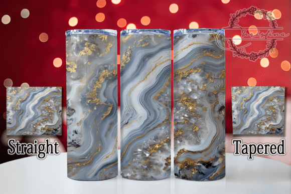 3D Elegant Gold Marble Tumbler: A Stylish Addition to Your Drinkware Projects