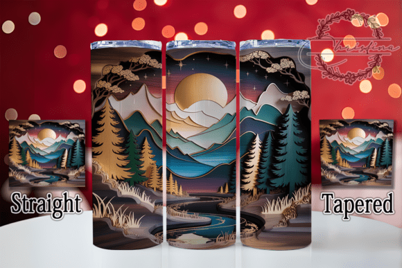 3D Glittery Winter Landscape Tumbler: A Strategic Design for Creative Projects