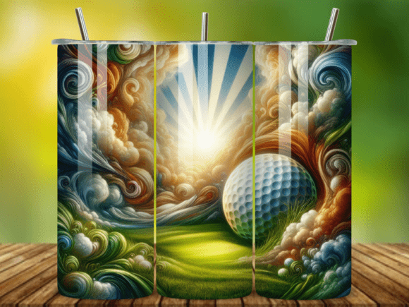 3D Golf Ball 20oz Tumbler Wrap V.12: A Creative and Practical Design Solution