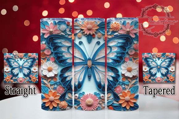 3D Quilling Butterfly Tumbler: A Creative Revolution in Drinkware Design