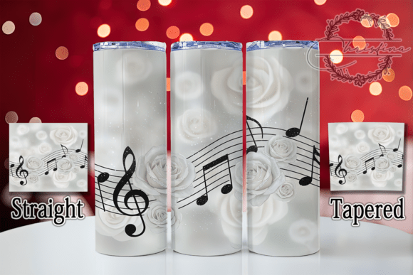3D Rose Music Note Tumbler: A Stylish Addition to Your Drinkware Projects