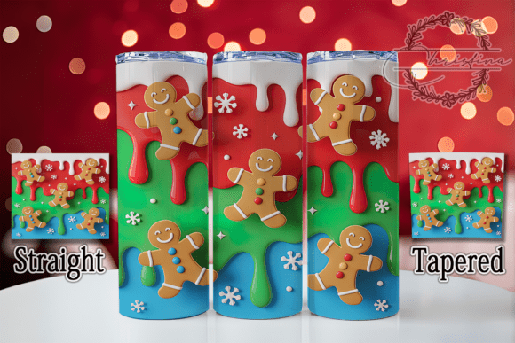 3D Vibrant Gingerbread Cookie Tumbler: A Strategic Design for Creative Projects