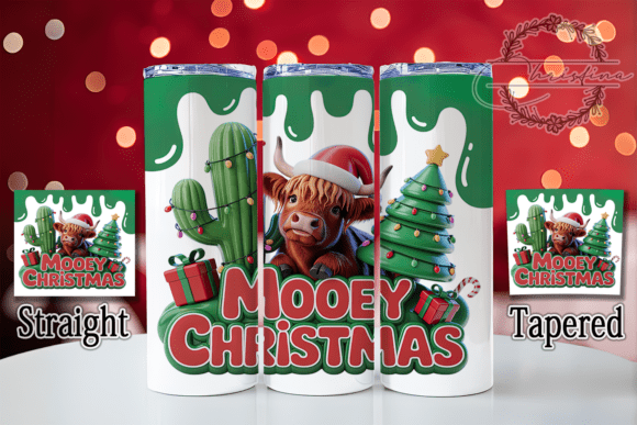 3D Western Highland Cow Tumbler
