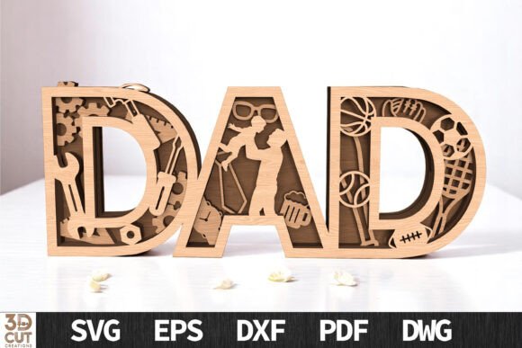 Dad 3D Layered Father’s Day SVG: A Creative Tool for Every Maker