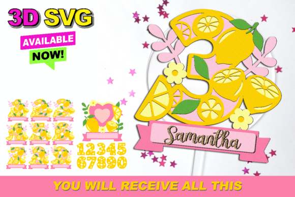 Lemon Numbers 3D SVG: A Creative Tool for Modern Designers