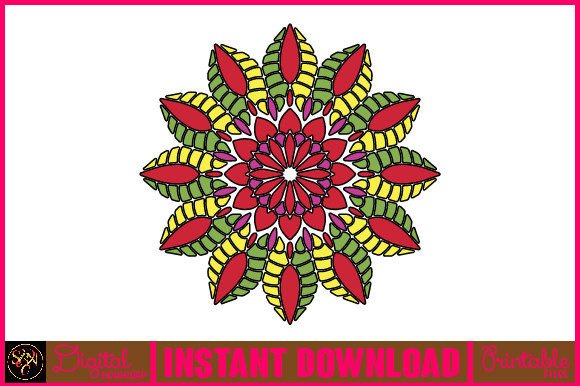Mandala 3D Layered SVG Cut File-115