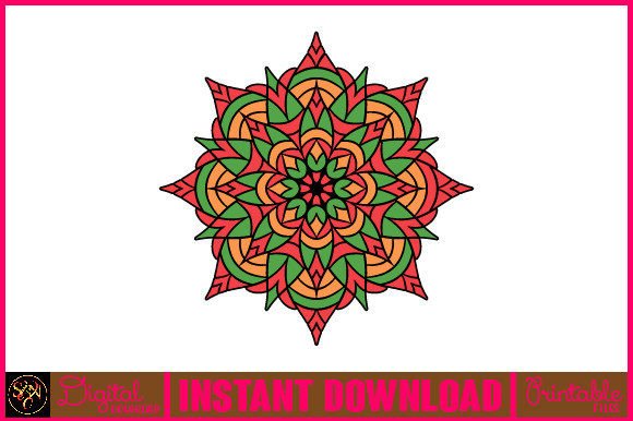 Mandala 3D Layered SVG Cut File-126