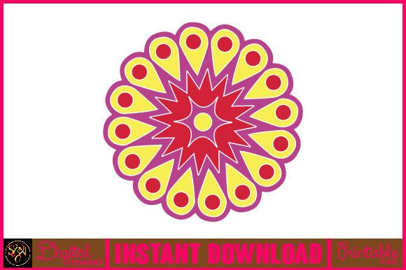 Mandala 3D Layered SVG Cut File-47