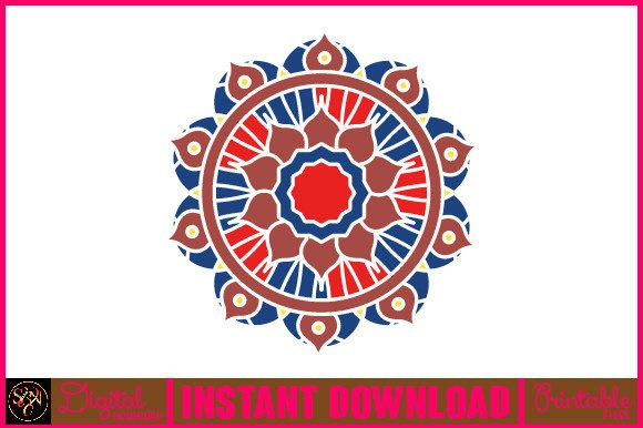 Mandala 3D Layered SVG Cut File-56